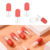 JANKOW Capsule Shaped Mini Lip Gloss, Shaped Lip Gloss Bottles, Refillable Lip Balm Bottles Containers, Cosmetic Dispenser Beauty Tool Mini Sample Bottle for Women, Girl (8 Pcs, 4.5ml)