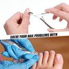 20 Pcs Cuticle Trimmer Cuticle Nippers Stainless Steel Cuticle Remover Pointed Cuticle Cutter Nail Cuticle Clippers Dead Skin Pedicure Manicure Tools for Fingernails and Toenails
