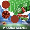 Preboun Football Tablecloth 51 x 86 Inches Disposable Touchdown Table Cover Plastic Football Field Tablecloth Football Party Decorations for Birthday Party Football Game Day Tailgate Party (10 Pieces)