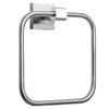 HouseAid Square Hand Towel Ring for Bathroom Stainless Steel Towel Holder Modern Hand Towel Hanger Wall Mounted Brushed Nickel