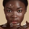 24 Sheet Christmas Temporary Tattoos Silver Glitter Freckles Face Tattoo Sparkle Makeup Patches Waterproof Face Glitter Speckles Patches for Women