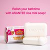 ASANTEE Rice Milk with Collagen and Honey - Luxurious Body Soap for Soft, Clear, and Radiant Skin - Scent Long-Lasting 125 g.