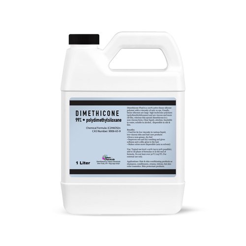 Talsen Chemicals Dimethicone Oil Pure (1 Liter / 33.81 Fl Oz) DIY Pure Dimethicone Cosmetic Grade Skin Moisturizer and Head Lice Treatment, Liquid Silicone Oil for, Gun Oil