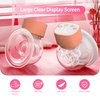 yoyomax Wearable Breast Pump, Double Pink Breast Pump with 3 Modes & 9 Levels, LCD Display, Ultra-Quiet and Pain Free Portable Breast Pumps