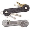 Carbon Fiber/Aluminum Spartan KeyBar Key Organizer EDC Tool | Everyday Carry Compact Key Holder Multi-Tool and Keychain Organizer with Pocket Clip (Holds up to 12 Keys) Made in the USA
