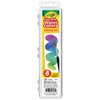 Crayola Watercolor Mixing Set with Taklon Paint Brush, 8 Paint Colors