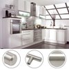 Gobrico Pack of 5 Stainless Steel Furniture Cabinet Pulls Dresser Handles T-bar Euro Style Kitchen Cupboard Door Knobs 128mm/5Inch Hole Centers
