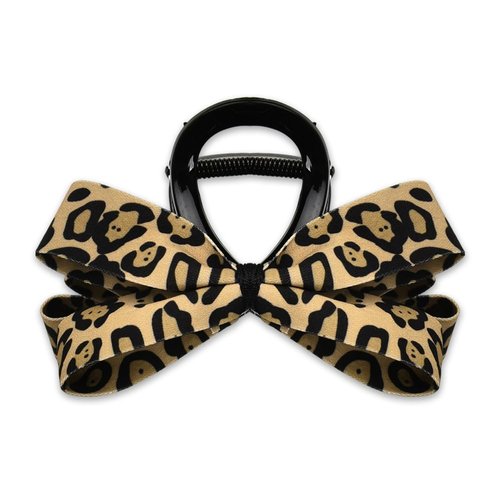 Bow Hair Claw Clip Leopard Bowknot Jaw Clips for Women Girls Cheetah Print Hair Clamps for Thick Thin Hair Jaw Clips Leopard Print Hair Catch Hair Styling Accessories