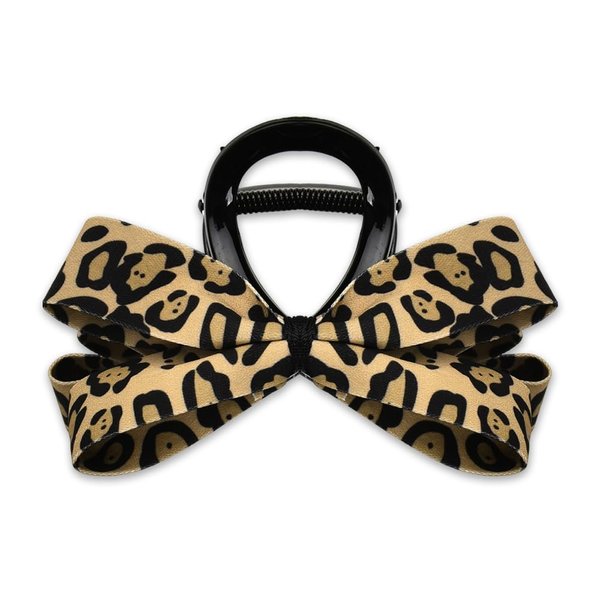 Bow Hair Claw Clip Leopard Bowknot Jaw Clips for Women Girls Cheetah Print Hair Clamps for Thick Thin Hair Jaw Clips Leopard Print Hair Catch Hair Styling Accessories