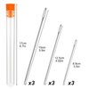 WONVOC 9 pcs Long Sewing Needles - 3 Sizes Stitching Needles-3.5/4.9/5.9'', Big Eye Hand Sewing Needles for Stitching and Crafting Projects for Sewing Curtain, Cushion, Carpet, Sofa, etc