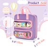 GRAOSO Carrying Case Compatible with Little Tikes Story Dream Machine Books, Hold Up to 8 Characters and 24 Books, Toy Storage Bag for Storybook, Character Collection, Purple (Bag Only)