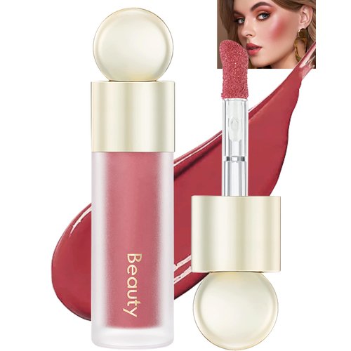 Velvet Liquid Blush Wand, Creme Blush Makeup Stick,Blush Beauty Makeup Dual Use for Cheeks & Lips, Long-Wearing,Dewy Finish,Skin Tint Blush, Contour Blush Wand,Christmas Makeup Gift for Women-05
