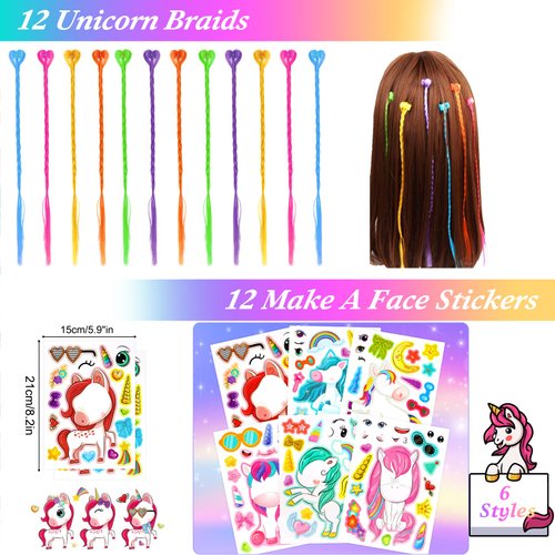 Mepmela Unicorn Party Favors, Unicorn Birthday Party Supplies for Girls Age 3-5, 5-8 Years Old, Unicorn Birthday Party Favors for Girls and Boys