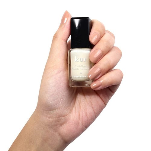 LONDONTOWN Fresh Glow Cuticle Remover for Damage-Free Removal - Moisturizing Cuticle Nail Care Softener for Overworked Brittle Nails, .40fl oz