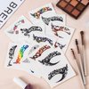 OIIKI Eye Shadow Tattoo Sticker 22pcs / 11 Pairs, Temporary Eye Tattoo Stickers for Makeup, Temporary Face Tattoos Eyeshadow Eyeliner Lace Sticker Fake Tattoo