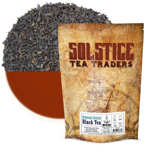 Iyerpadi Estate Loose Leaf Black Tea (8-Ounce Bulk Bag); BOP Single Estate Tea from South India, Makes 100+ Cups of Tea