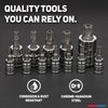 Neiko 10085A Tamperproof Torx Plus Bit Socket Set | 12 Piece | 8 IPR - 60 IPR | 5 Point Star | Cr-V and S2 Steel | High Impact ABS Blow Molded Case