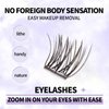 BIGOLY Glue-Free False Eyelashes Glue-Free Self-Adhesive False Eyelashes a Must-Have For Lazy People DIY Jelly Gel False Eyelashes Set Lash Extension Kit (Fish Tail)