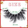 Uranian False Eyelashes Fluffy Faux Mink Lashes Natural Look Russian Strip Eye Lashes Christmas Dramatic Fake Eyelashes for Women and Girls