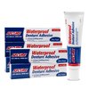Secure Waterproof Denture Adhesive - Zinc Free - Extra Strong Hold For Upper, Lower or Partials - 1.4 oz (Pack of 5)