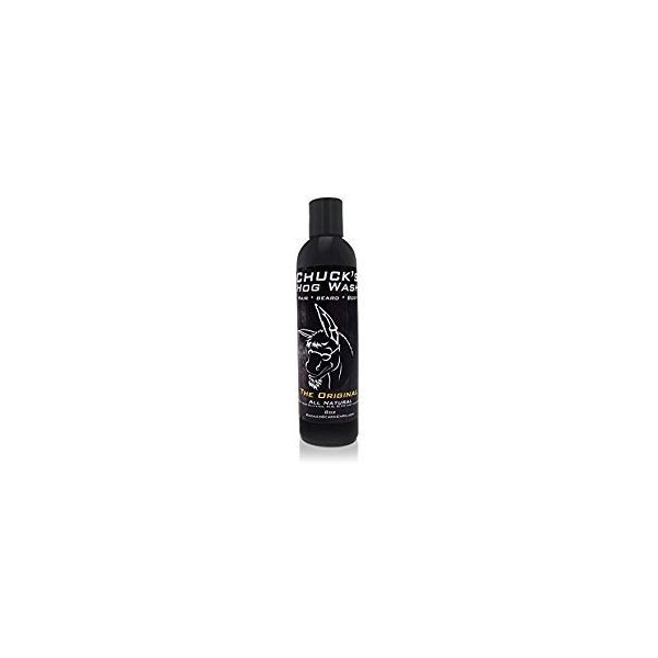 Chuck's Hog Wash - All Natural Beard and Body Wash - The Original Scent, 8 oz - Leaves Your Beard Softer than its Ever Been and is Suitable for Daily Use