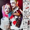 EGMBGM 6 Sheets Joker Temporary Tattoos For Men Women Girls Adults Halloween Makeup Kit, HQ Damaged Joker Tattoos Hand, Joker Face Tattoos Halloween Costume Prison Prisoner Gothic Inmate Tatoos