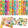 48 PCS 100 Days of school 24PCS 100 Days Temporary Temporary Tattoos Sticker 24PCS Slap Bracelets Perfect for Themed Birthday Party Favors Baby Showers or Classroom Rewards Ideal Decor and Gifts