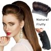 Hair Bun Invisible False Hair Clip Hair Base Bump Fluffy Hair Pad Styling Insert Tool Volume Fluffy Styling Increased Hair Pad Hiar Styling Accessories for Women Girls Hair Accessories (Light Brown)
