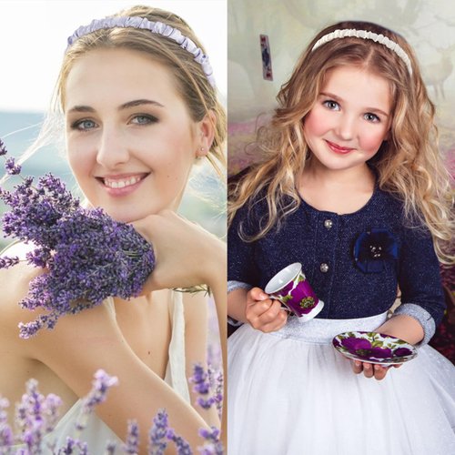 VELSCRUN 7 Pcs Different Headbands for Women Fashion Blue Solid Head Bands Pearl Headband Non Slip Hair Band for Womens Thin Thick Short Hair Face Wash Hair Accessories Gifts for Women Gilrs