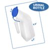 AZMAZ Urinals for Men Portable 32 oz / 1000 ml Bedside Urinal Bottle for Medical Travel Camping Use Thick Plastic Urinal for Men with Pee Measurement Scale – 2 Pack