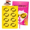 Self Adhesive Eyelashes Lash Clusters 8 Pairs Reusable Adhesive Eyelashes,No Glue Needed,No Sticky Residue Lashes with Tweezers for Diy Lashes Extension at Home by WLFRHD(Star,D-Mix10-14mm Kit)