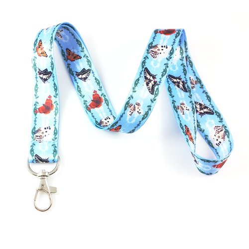 Butterfly Lanyard Key Chain Id Badge Holder (Butterflies)
