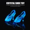 TOYANDONA 30 Pairs Doll Shoes, Fashion Doll High Heels Shoes Miniature Doll Shoes Mini Doll Costume Accessories for Girls Dollhouse Crafts ( Blue )