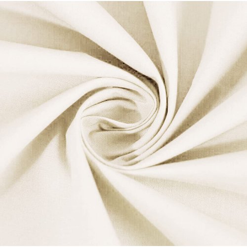 American Baby Company 100% Natural Cotton Percale Ruffled Crib Skirt, Cream, 52"L x 28"W + 13.5"