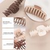 1st Choice 3 Pieces Clincher Combs Banana Combs Banana Clip Grip Comb Fishtail Fish Hair Lady Fish Shape Ponytail Banana Clip Girls Long Women Clamp Accessory (Brown Set)
