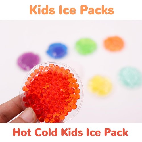Boo Boo Gel Ice Packs, Kids Ice Packs, Hot Cold Kids Ice Pack, Cold Pack, Cold Therapy and Pain Relief for Minor Cuts, Pain Relief for Kids Injuries, Reusable Gel Ice Packs, Child Injury (F)