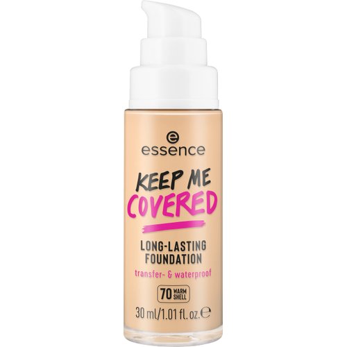essence cosmetics Keep Me Covered Long-Lasting Foundation | Medium to Full Buildable Coverage | Vegan & Cruelty Free | Free From Parabens-Fragrance, Oil, Preservatives & Microplastic Particles