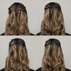 AURORA PIN 24pcs Hair Clips Set, Hair Barrettes for Women and Girls, Hair Accessories for Thick Thin Fine Hair, Small, Black