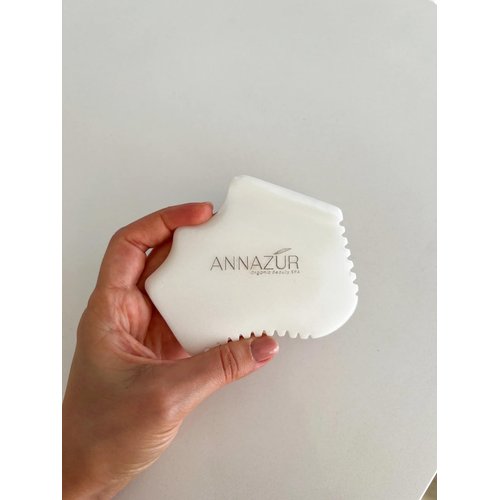 ANNAZUR Organic Beauty SPA Gua Sha Facial Tool White for Lift Facial Massage