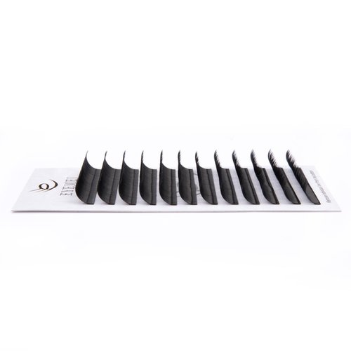 Eyelash Extensions 0.15mm C Curl 18mm Black Faux Mink Individual Lashes Extension Supplies Single Length Professional Perfect Salon Use by EYEMEI (0.15-C-18mm)