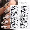25 Sheets Halloween Water Transfer Nail Stickers Nail Art Stickers Decals,10 Sheets Punk Skull Nail Foil Transfer Stickers,Grimace Skull Eye Spider Nail Art DIY Decals for Halloween Party(35 Sheets)