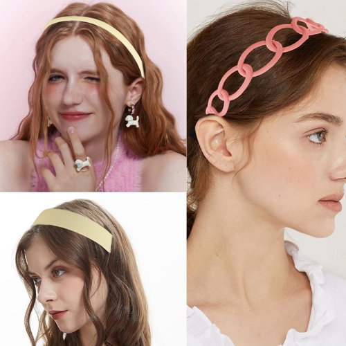 Unisex Hair Band 9Pcs Plastic Headband with Teeth Head Bands Combing Hairbands Wavy Outdoor Sports Headbands for Men's Hair Band Hoop Clips Women Accessories Non Slip Head Band Headwear,W and P