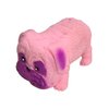 Squishy Stretchy Pug (2.5" to 6.5") Rubber Fidget Sensory Toy Filled with Sand. Great Stress Relief Dog Toy for Kids, Adults and Pets. (1 Pack - Light Pink)
