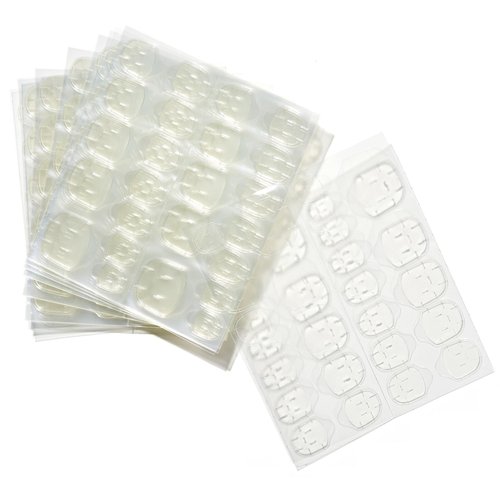 GLAMERMAID Nail Glue Stickers for Press On Nails, 20 Sheets 480Pcs Ultra Thin & Waterproof Nail Adhesive Tabs for Fake Nails, Jelly Glue on Nail Sticky Tabs for Manicure Set for Women