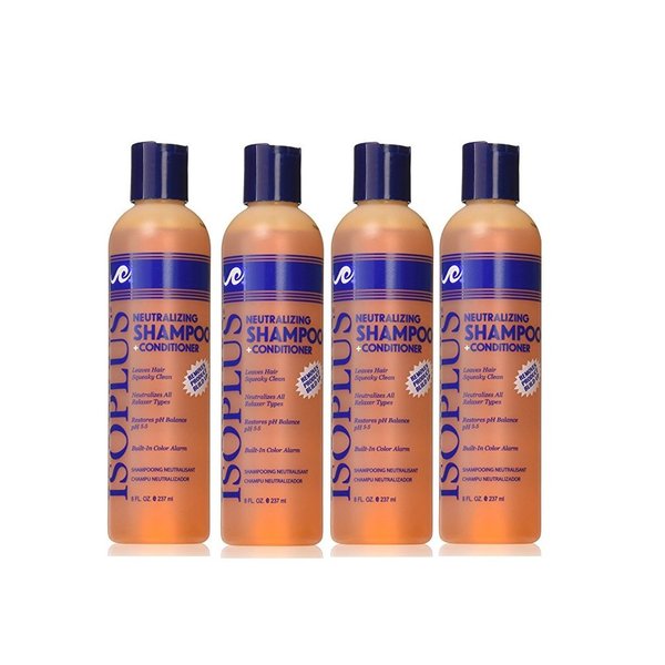 Isoplus Neutralizing Shampoo plus Conditioner 8 Ounce (237ml) (Pack of 4)