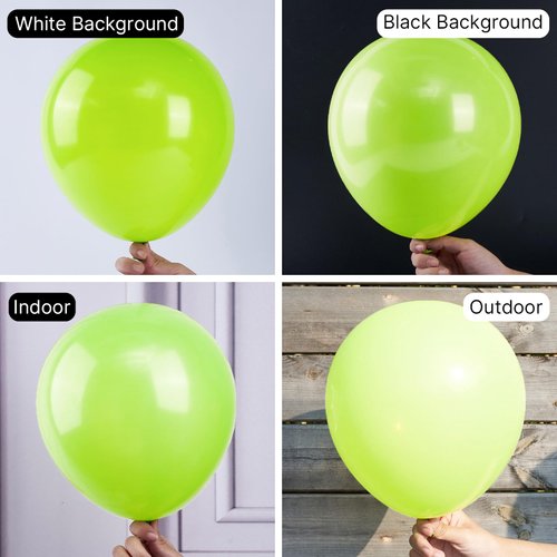 PartyWoo Lime Green Balloons, 51 pcs 12 Inch Lime Balloons, Yellowish Green Balloons for Balloon Garland or Balloon Arch as Party Decorations, Birthday Decorations, Baby Shower Decorations, Green-Y6
