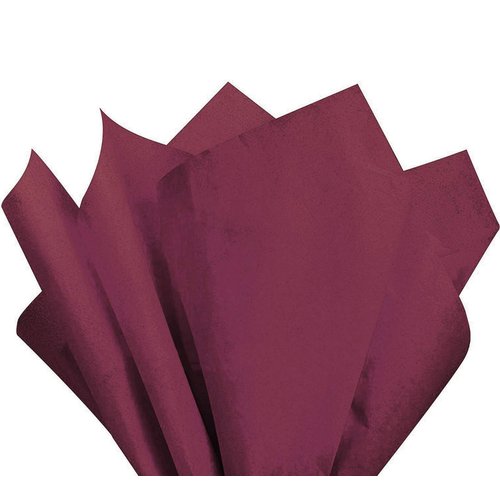 allgala 100-Sheet 20x26 Inch Tissue Gift Wrapping Craft Crepe Paper-Burgundy-GP51023