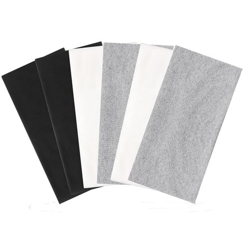 6 Pack Wide Headbands for Women, Cotton Stretchy Headband for Women Non Slip Sports Head Bands for Women's Hair (Black, White, Gray)
