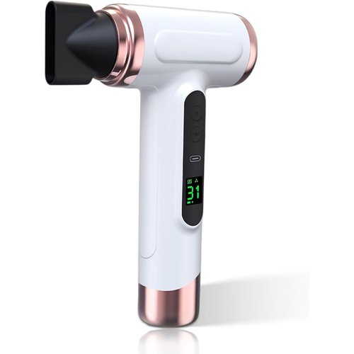 Cordless Hair Dryer,15000mAh Cordless Hair Dryer Rechargeable with USB Charging Cold,Cold Hot Win...