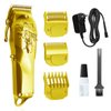 Anrom Hair Clippers for Men Professional - Cordless & Corded Barber Clipper for Home Hair Cutting Grooming Set, Rechargeable Mens Hair Clipper & Trimmer (Gold)